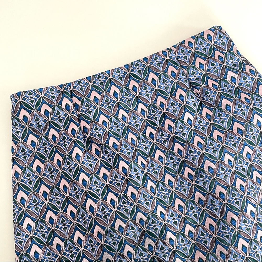 Maje Jacquard Geometric Print Patch Pocket Mini Skirt - Picture 9 of 12